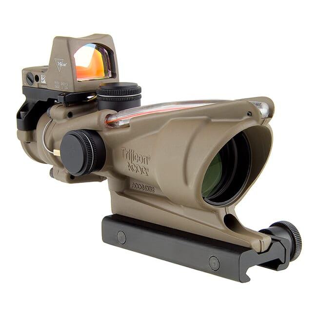 Trijicon ACOG 4x32mm Dual Illuminated Red Chevron .223 Reticle Rifle Scope