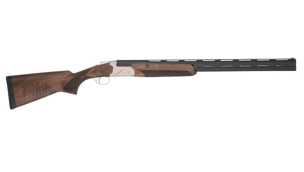 TriStar 33140 Trinity II LT Full-Size 12 Gauge O/U Shotgun, 3" Chamber, 2rd, 28" Vent Rib Barrel, Engraved Silver Aluminum Receiver, Turkish Walnut Stock, Right Hand