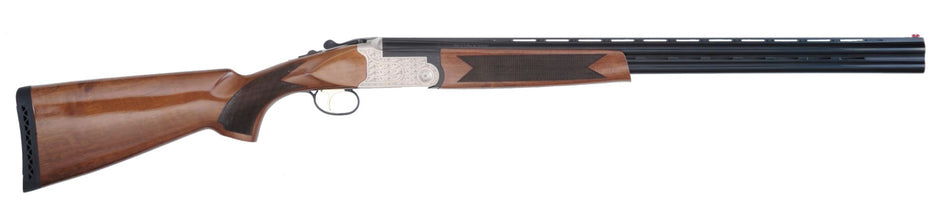 TriStar Setter S/T 20 Gauge Break-Open Shotgun, 3" Chamber, 2-Round Capacity, 26" Vent Rib Barrel, Engraved Silver Receiver, Turkish Walnut Stock