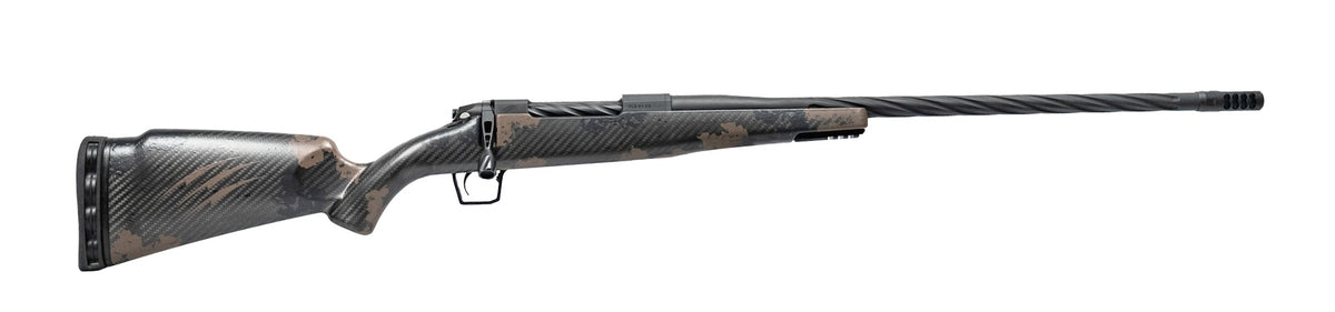 Fierce Firearms Twisted TI Rogue 7mm PRC 22in Black Cerakote Titanium Receiver Rifle - Trophy Camo Carbon Fiber Stock