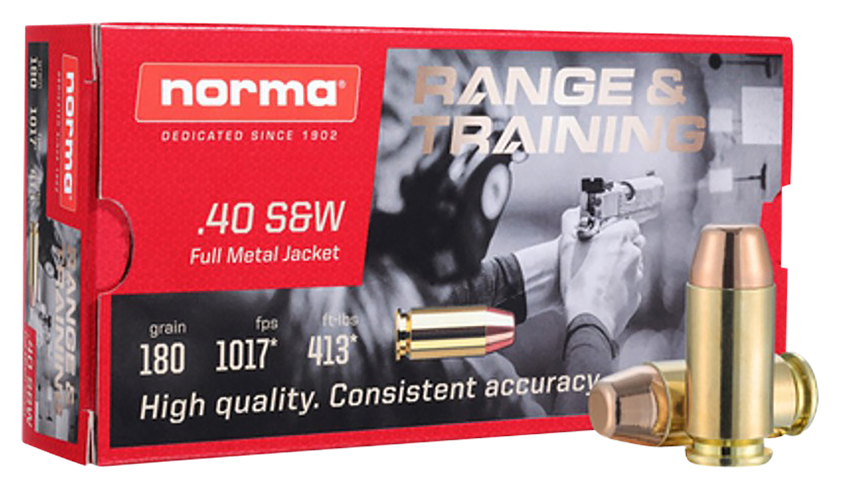 Norma Self Defense NXD Brass .40 SW 180 Grain