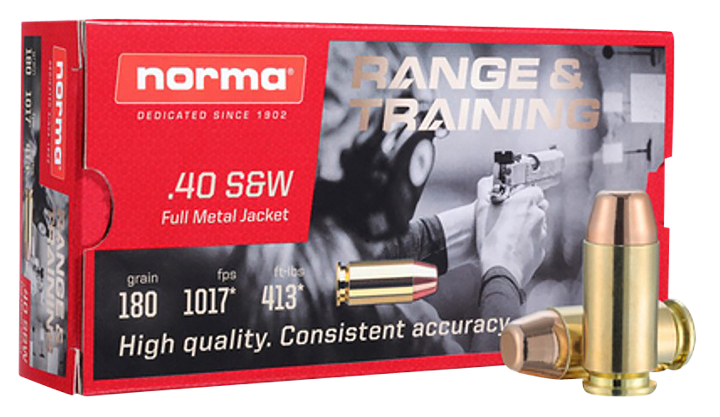 Norma Self Defense NXD Brass .40 SW 180 Grain