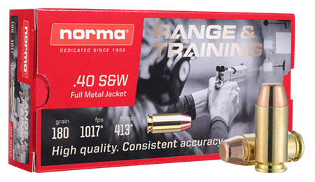 Norma Self Defense NXD Brass .40 SW 180 Grain
