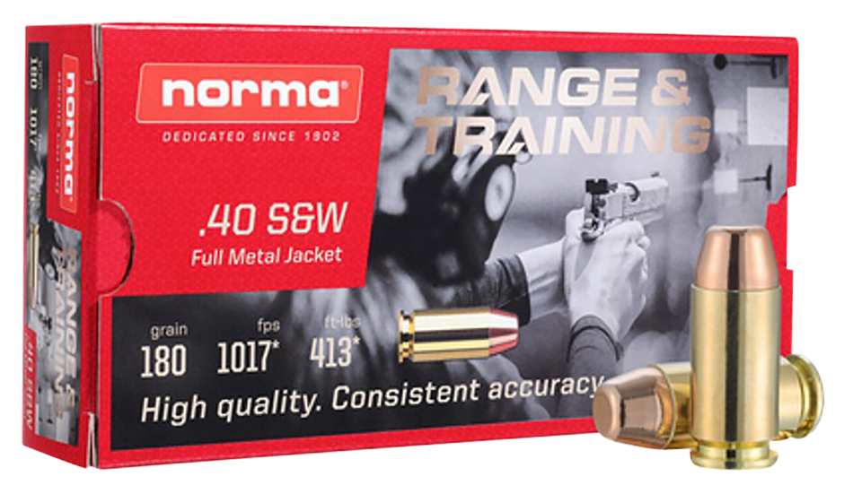 Norma Self Defense NXD Brass .40 SW 180 Grain