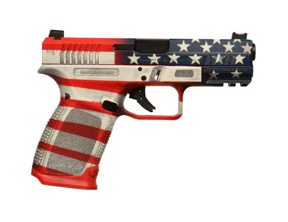 Gforce Arms GFRPX3C9USA Exodus 9mm Luger 15+1 4.02" Black Steel Barrel, USA Cerakote Serrated Steel Slide, USA Cerakote Polymer Frame w/Accessory Rail, Textured Grip