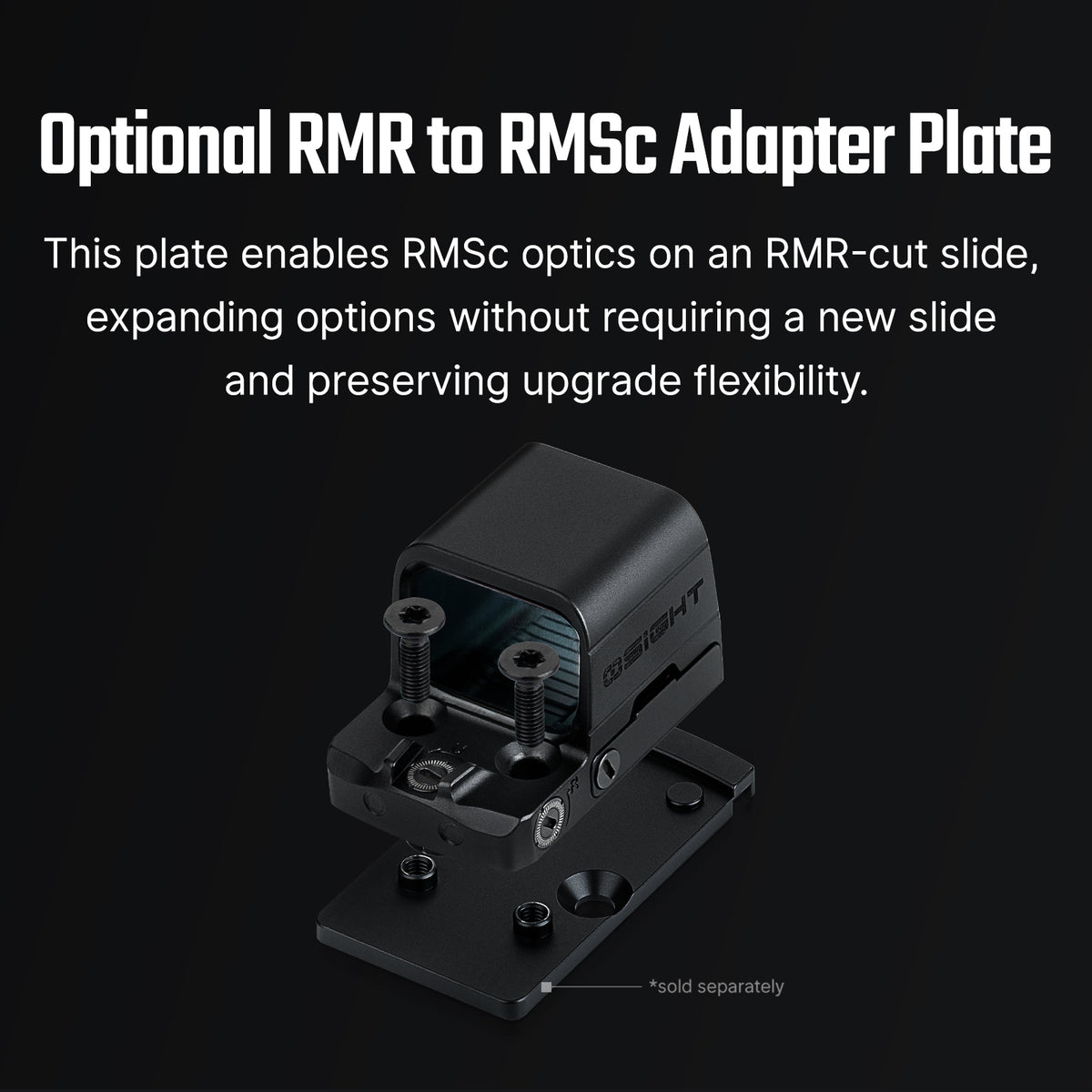 Osight SE Red Dot Sight 2 MOA Dot Plus 32 MOA Circle 1x RMSc Pattern