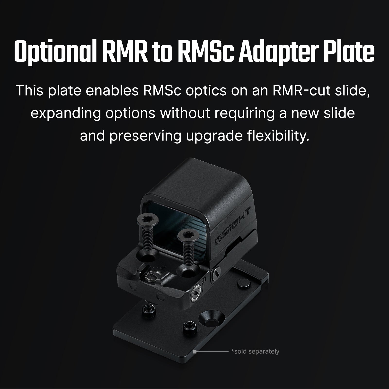 Osight SE Red Dot Sight 2 MOA Dot Plus 32 MOA Circle 1x RMSc Pattern