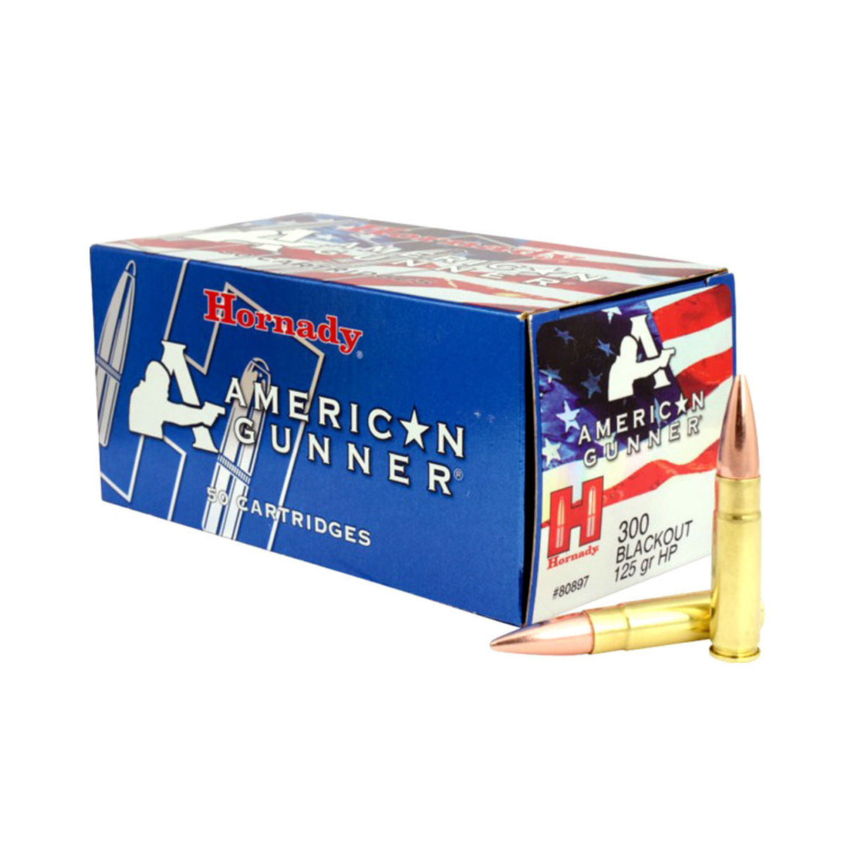 Hornady .300 AAC Blackout 80897 American Gunner Hollow Point HP 125 Grain