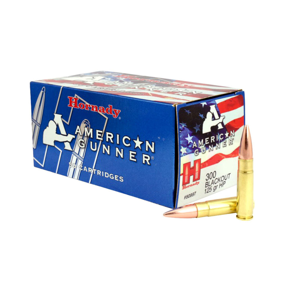 Hornady .300 AAC Blackout 80897 American Gunner Hollow Point HP 125 Grain