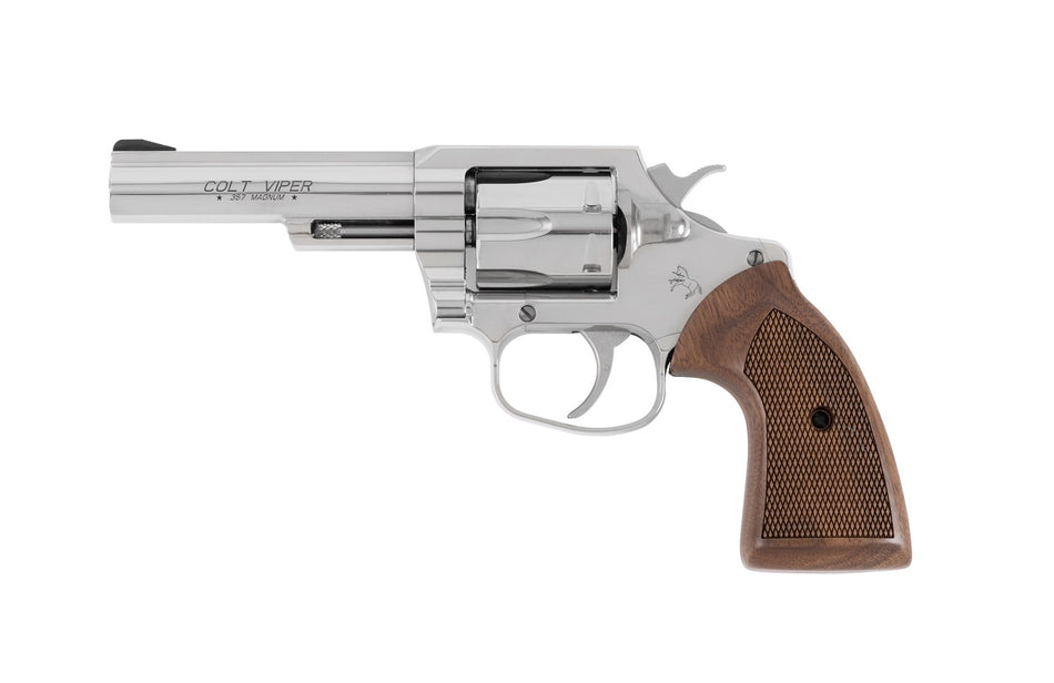 Colt Viper .357 Mag/.38 Spl 6-Round 4.25in Half-Lug Stainless Walnut Grip