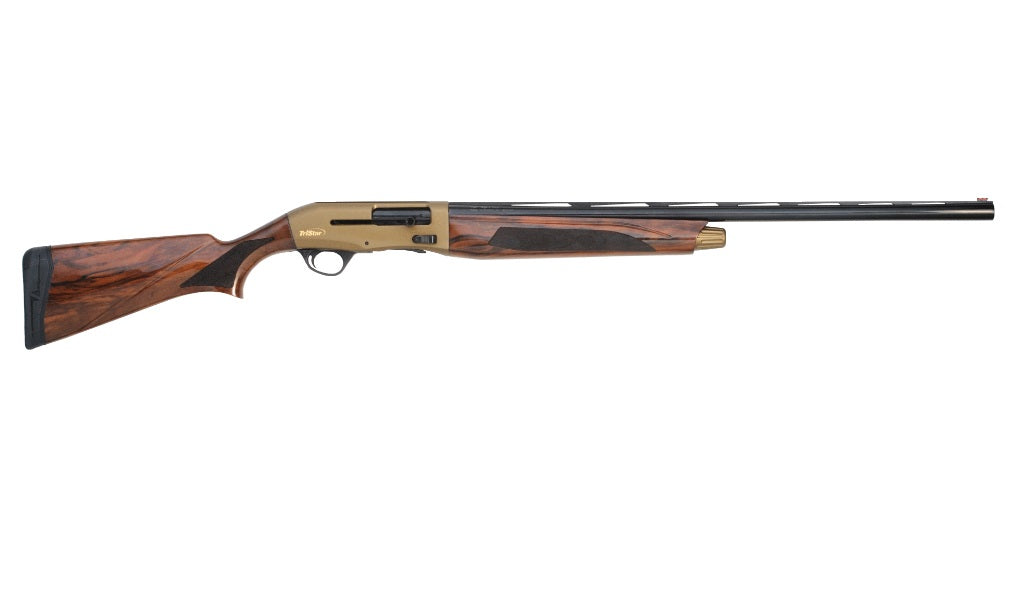 TriStar Viper G2 Pro 12 Gauge Semi-Auto Shotgun, 3" Chamber, 5+1 Capacity, 28" Vent Rib Barrel, Bronze Cerakote Receiver, Turkish Walnut Stock
