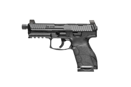 HK 81001231 VP9A1-K Tactical 9mm Luger 10+1, 4.70" Black Threaded Barrel, Optic-Ready Serrated Slide, Polymer Frame w/ Picatinny Rail & Textured Grip