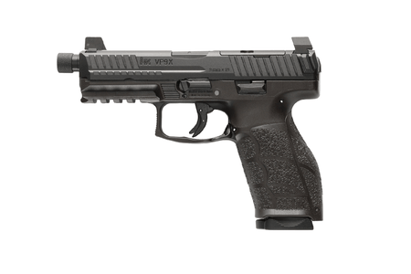 HK 81001224 VP9A1-X Tactical Full-Size 9mm Luger 15+1, 4.70" Black Threaded Barrel, Serrated Optic-Ready Slide, Polymer Frame w/ Picatinny Rail & Textured Grip