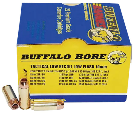 Buffalo Bore 10mm Auto 21D20 +P Barnes TAC-XP Lead Free 155 Grain