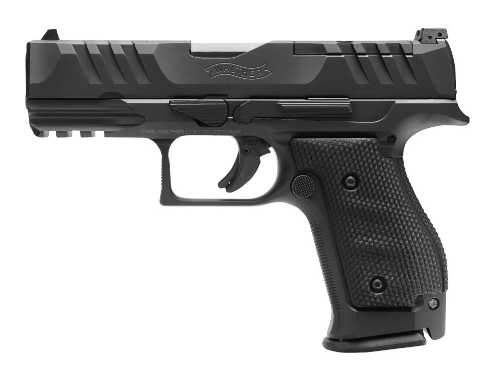 Walther PDP Steel Frame 9mm Pistol, 15+1, 4" Optic-Ready Slide, Tenifer Finish