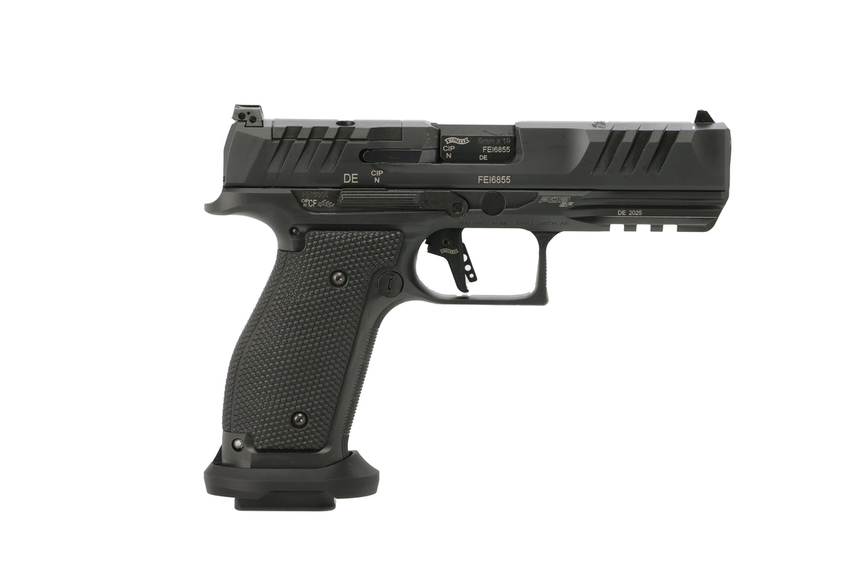 Walther PDP Full Size 9mm Luger 10+1 4.5" Black Pistol, Optic Ready Slide, Picatinny Rail
