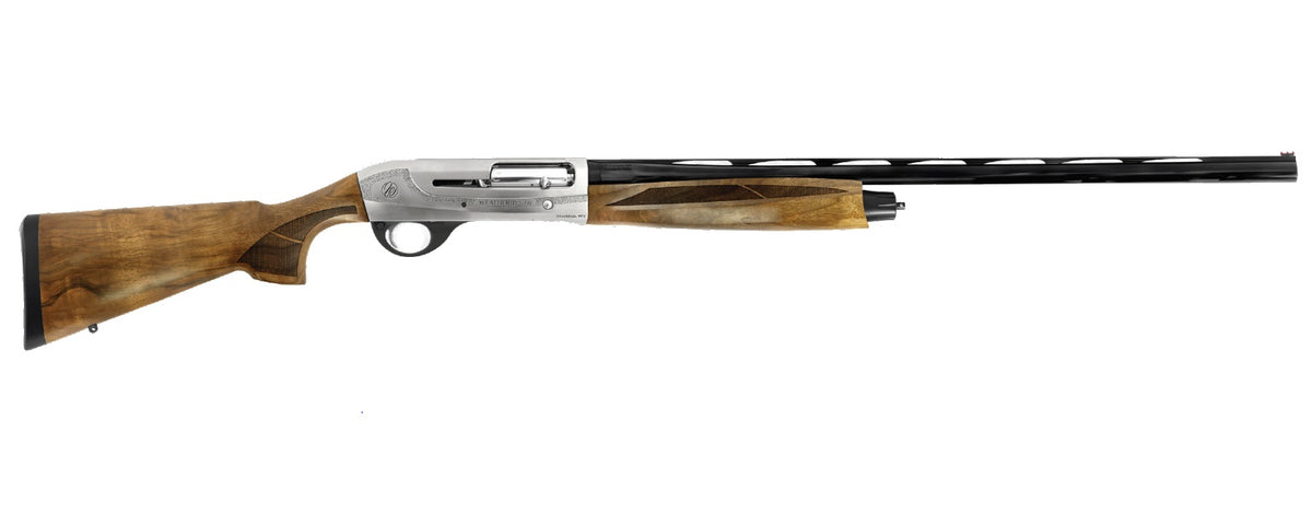 Weatherby 18i Deluxe 20 Gauge Semi-Auto Shotgun, 28" Barrel, Engraved Nickel Receiver