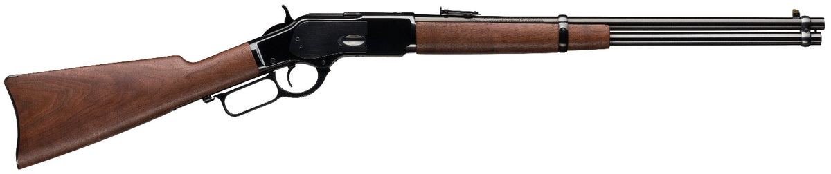Winchester Model 1873 Carbine .38 Special/.357 Mag 10+1 20" Brushed Blued Rifle, Satin Walnut Stock