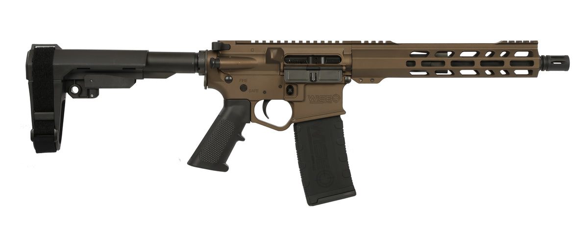 WA-15B 5.56mm NATO AR-15 Platform Rifle, Bronze, 10.5" Barrel, SBA3 Brace