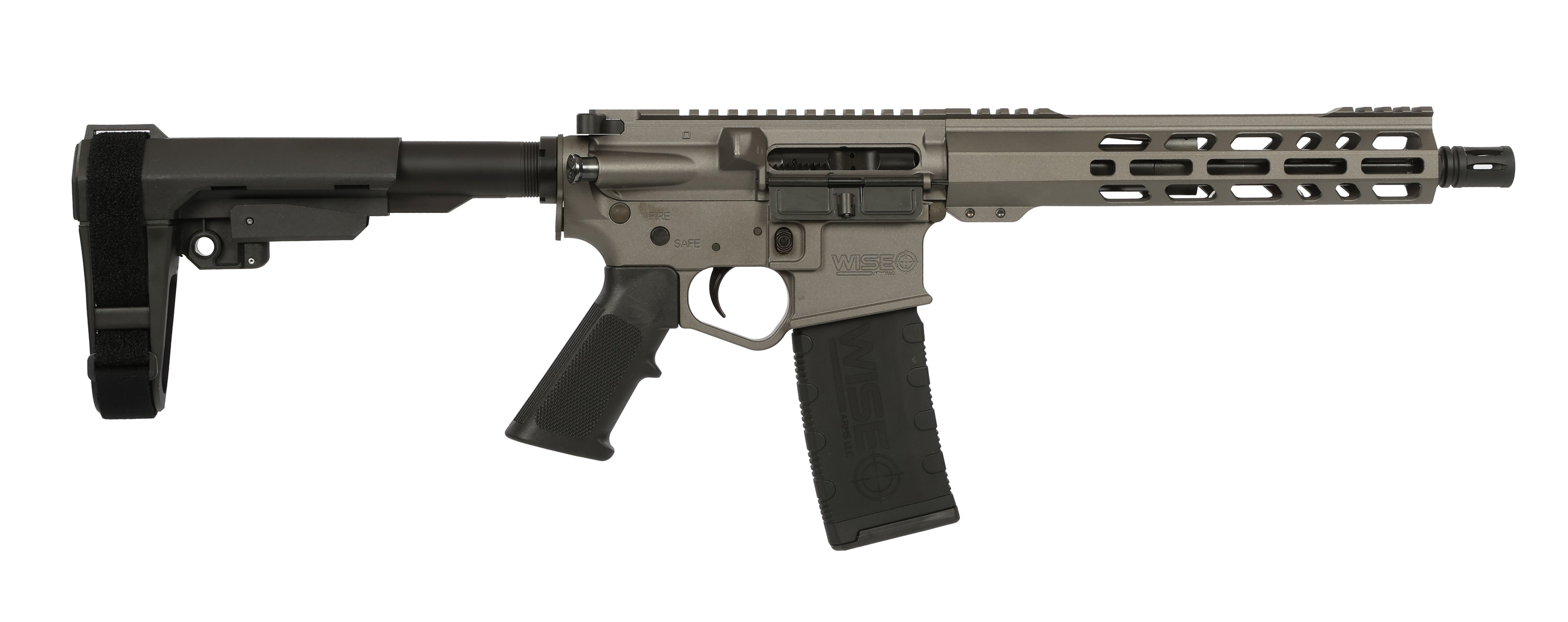 WA-15B AR Pistol 5.56mm NATO 10.5" Barrel with SBA3 Brace, Tungsten Cerakote