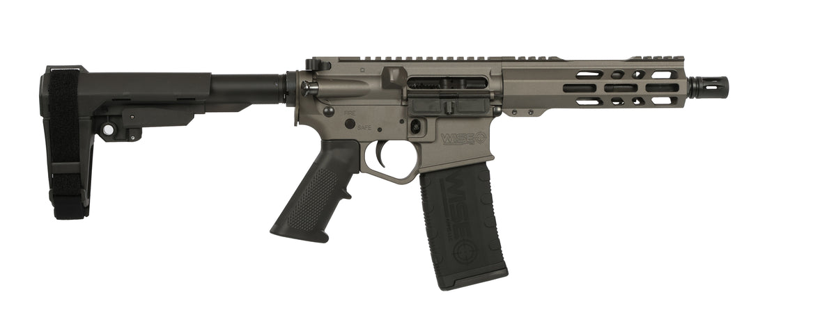 WA-15B AR Pistol 5.56mm NATO 7.5" Barrel with SBA3 Brace, Tungsten Cerakote