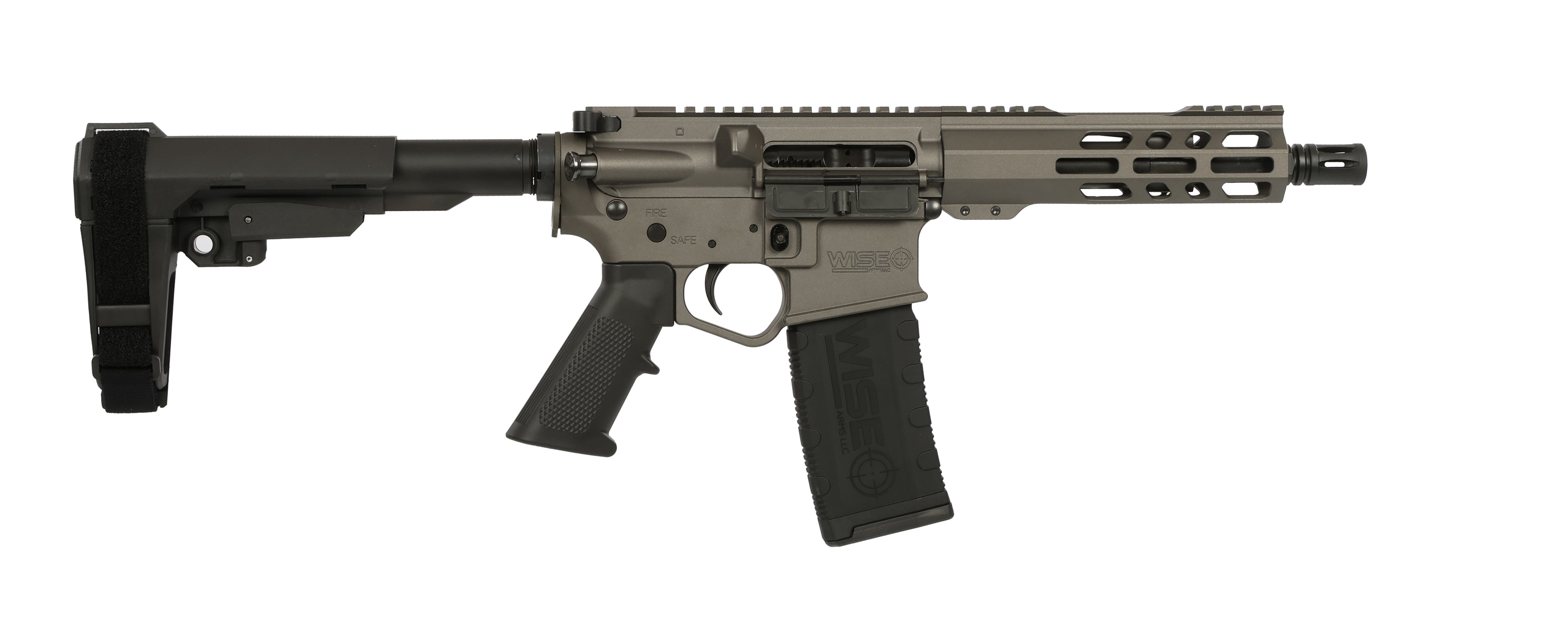 WA-15B AR Pistol 5.56mm NATO 7.5" Barrel with SBA3 Brace, Tungsten Cerakote