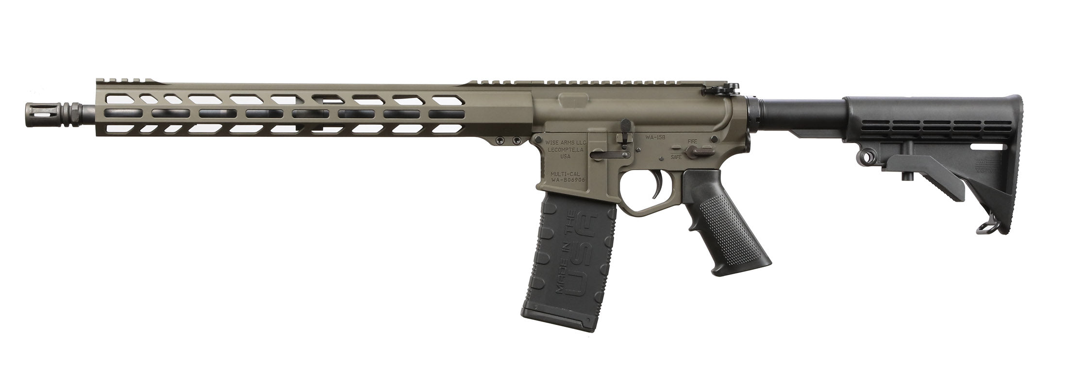 WA-15B .300 Blackout Rifle - 16" Barrel, OD Green Finish