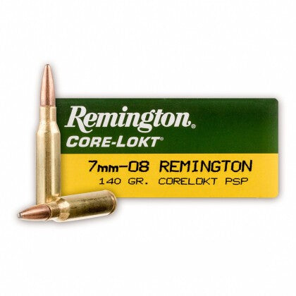 Remington 7mm-08 Remington 21337 Core-Lokt Pointed Soft Point PSP 140 Grain