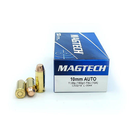 Magtech 10mm Auto 10A Sport Shooting Range/Training Full Metal Jacket FMJ 180 Grain