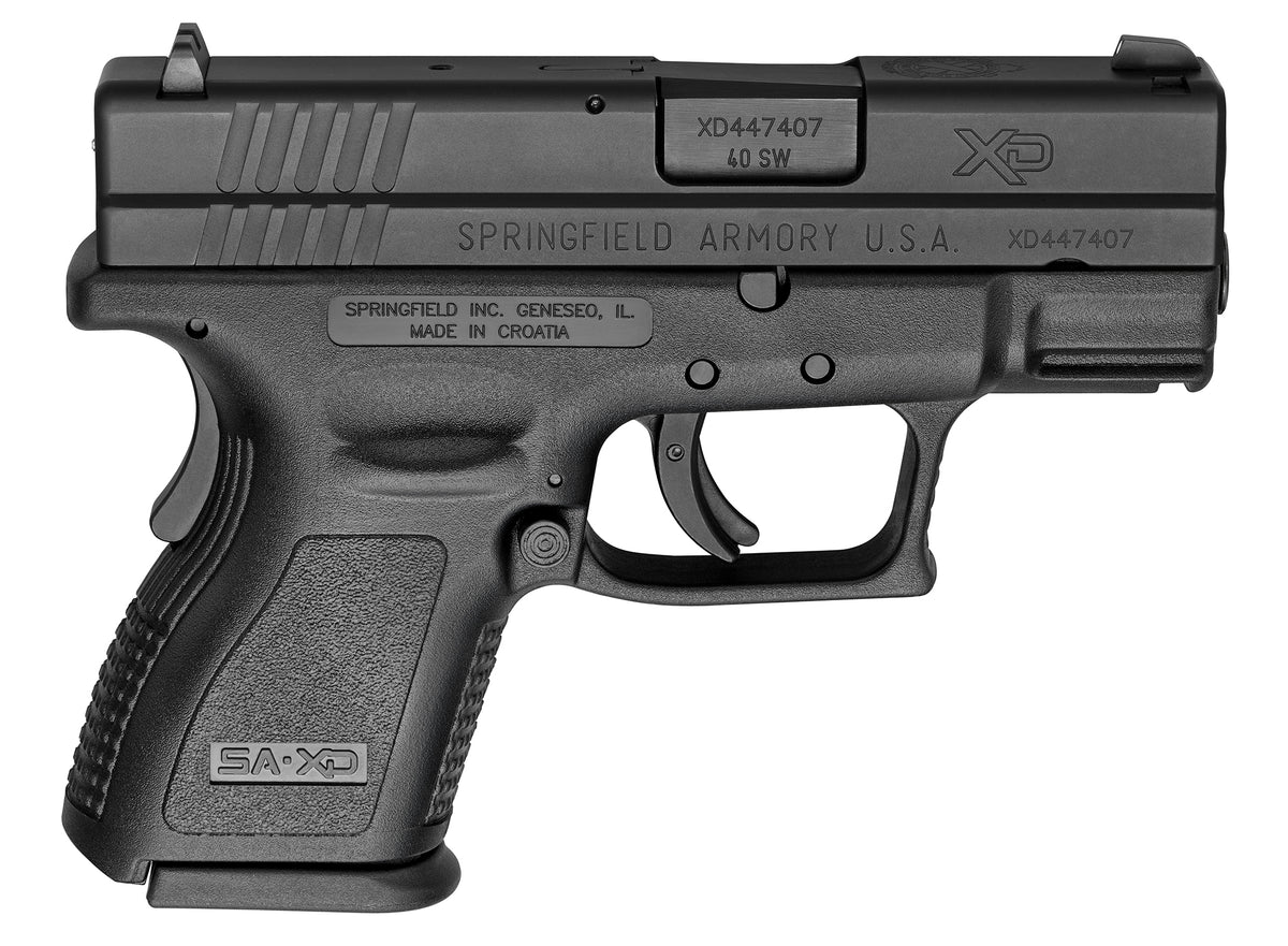Springfield Armory XD9802 XD Sub-Compact .40 S&W 3" Barrel, CA Compliant, Black Polymer Grip