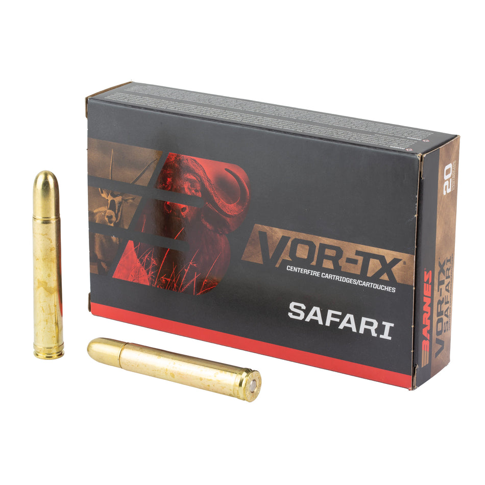 Barnes, VOR-TX SAFARI, 458 Winchester, 450 Grain, Banded Solid Round Nose, 20 Round Box