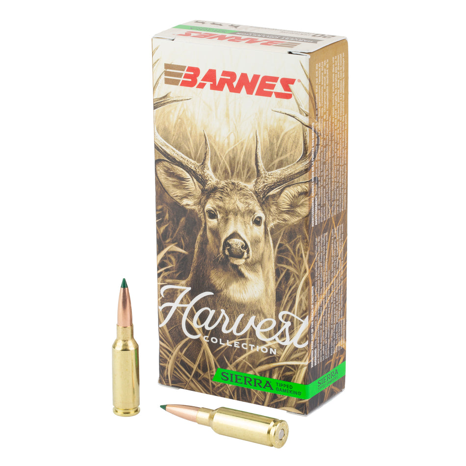 Barnes, Harvest, 6MM ARC, 100 Grain, Sierra Tipped Gameking, 20 Round Box
