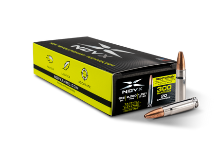 NovX .300 AAC Blackout 300BLK125CP20 Pentagon Tactical Copper Hollow Point 125 Grain