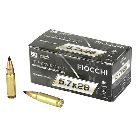 Fiocchi 5.7x28mm FN 57PT40 Hyperformance Tipped Hollow Point 40 Grain