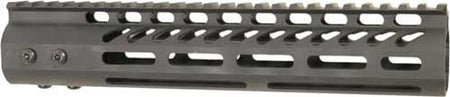 Guntec 10-Inch M-LOK Ultralight AR Handguard with Barrel Nut Black