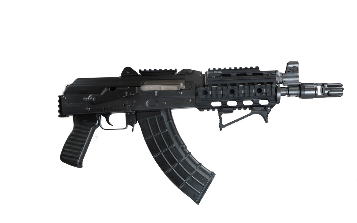 Zastava Arms Usa ZP92762PATM ZPAP 92 7.62x39mm 30+1 10" Black, Polymer Grip, Picatinny Quad Rail, Stock Adapter, Night Muzzle Brake