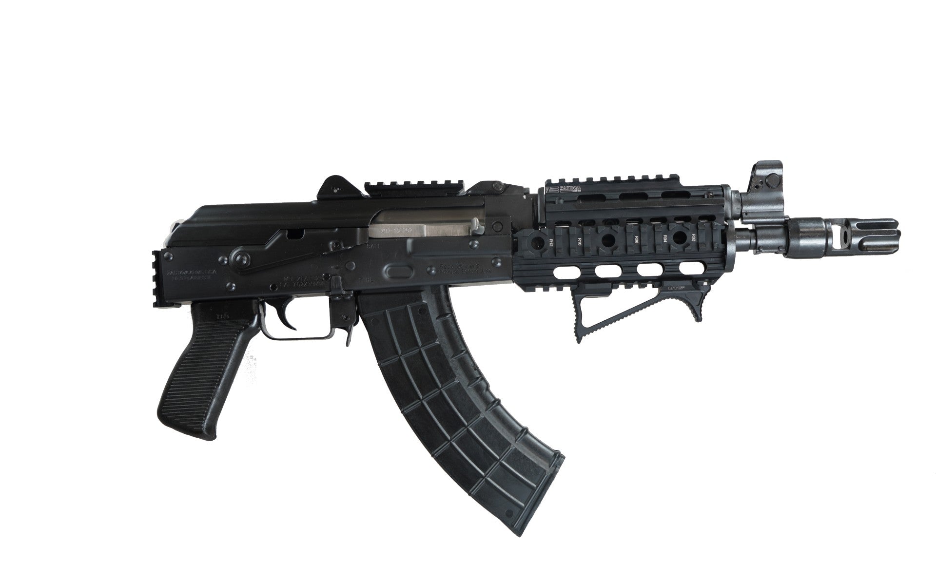 Zastava Arms Usa ZP92762PATM ZPAP 92 7.62x39mm 30+1 10" Black, Polymer Grip, Picatinny Quad Rail, Stock Adapter, Night Muzzle Brake